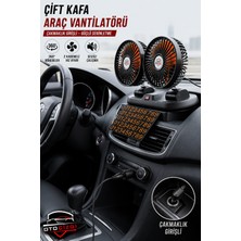 OtoÇizgi Çakmaklık Girişli Araç Içi Vantilatör 360° Dönebilen Torpido Üstü Soğutucu Fan