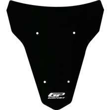 GP Kompozit Yamaha MT-07 Tracer 2020-2024 Uyumlu Kısa Ön Cam Siyah - 37 cm