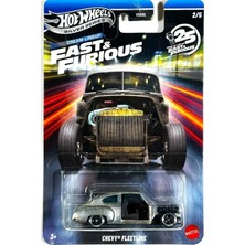 Mey İthalat Hot Wheels Gümüş Serisi Hızlı ve Öfkeli Rüya Dizisi - Chevy Fleetline [gümüş] 2/5-1:64 Ölçekli Diecast Oyuncak Araç