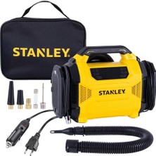 Mey İthalat Stanley SXIF3501 Dijital Lastik Şişirme Pompası, 12V/220V, 150 Psı, LED Lambalı, Siyah