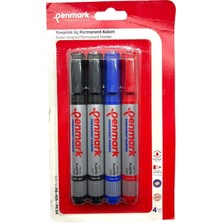 Mey İthalat Penmark Permanent Marker Yuvarlak Uç 4'lü Blister