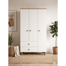 Haus Modüler Bohem 3 Kapılı 2 Çekmeceli Gardırop,çocuk Odası,yatak Odası