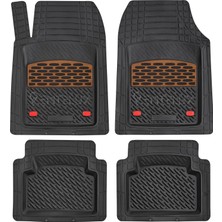 Mey İthalat Seat Inca 2006-2007 Model ile Uyumlu 3D Havuzlu Kırmızı-Siyah Paspas