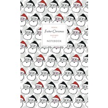 Mey İthalat Father Christmas Notebook - Ruled Pages - 5x8 - Premium: (Grey Multi Edition) Fun Notebook 96 Ruled/lined Pages (5x8 Inches / 12.7X20.3CM / Junior Legal Pad/nearly A5)