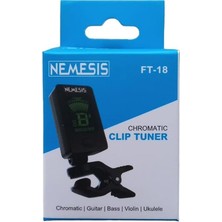 Mey İthalat Nemesis Ft-18 Akort Cihazı Tuner Akort Aleti Klipsli Ft-18