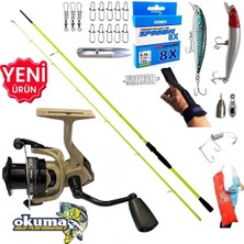Okuma Outrax 3000 210CM 5-45GR Karbon High Tech Maket Balık Spin Olta Takımı Seti