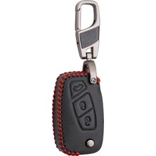 Mey İthalat Alisveristime Deri Anahtar Kılıfı (Fiat Punto, Doblo, Fiorino, Bravo, Ducato, Panda, Stilo ile Uyumlu)