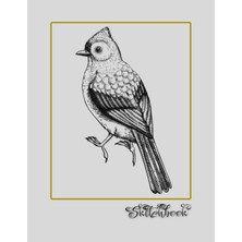 Mey İthalat Sketchbook: Bird Sketch, Large 8.5" x 11", 110 Pages, Perfect For Everyone, Crayons, Pencils, Drawing And Sketching