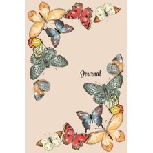 Mey İthalat Butterfly Journal: 120 Page Journal