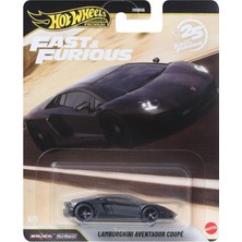 Mey İthalat Hot Wheels Premium, Fast & Furious Franchise'dan Esinlenilmiştir, Lamborghini Aventador Coupé, 1:64 Ölçekli Otomobil, Koleksiyonerler Için Diecast Metalden Üretilmiştir, JHW77
