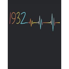 Mey İthalat 101 Mandalas - Malbuch Ekg Herzschlag Jahrgang 1932 Baujahr Heartbeat: Lustiges Retro Geburtstag Design Frequenz - A4 (8,5X11) - 101 Seiten - ... - Entspannen - Anti Stress - Zum Ausmalen