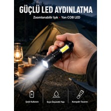 Renas Store Mini Boy LED El Feneri - 2000 Lümen, Su Geçirmez Tasarım Yeni Nesil