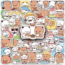 Mey İthalat 50'li Dudu And Bubu Sticker Set Laptop Notebook Tablet Sticker Seti