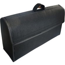 Mey İthalat Araç Bagaj Çantası Oto Bagaj Düzenleyicisi Organizer Siyah 50X20X15CM Su Geçirmez Ithal Keçe Kumaş
