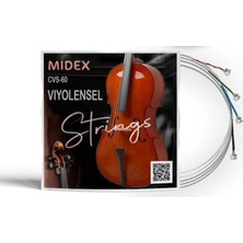 Mey İthalat Midex Cvs-60 Kaliteli Çello Teli 1 Takım Set