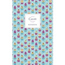 Mey İthalat Cupcake Notebook - Ruled Pages - 5x8 - Premium: (Blue Edition) Fun Notebook 96 Ruled/lined Pages (5x8 Inches / 12.7X20.3CM / Junior Legal Pad / Nearly A5)
