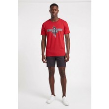 Usa Future Gen H.rockets Kırmızı Dar Kalıp Erkek T-Shirt 141708