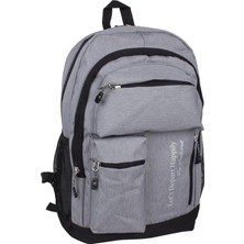 Mey İthalat Bagacar 20101 Unisex Günlük ve Okul Sırt Çantası Gri BG20101-GRI
