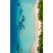 Mey İthalat Pocket Planner 2024-2025: Monthly 2 Year Appointment | 24-Month Calendar At A Glance Schedule Organizer From January - December For Purse | Beaches Cover
