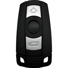 Mey İthalat Autohan Keys Bmw E60 E90 E63 E70 E87 Serisi Için 3 Tuşlu Boş Anahtar Kabı, Siyah Kumanda Kasası