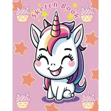 Mey İthalat Independently Published Sketchbook: Drawing Notebook With Unicorns, Drawing Book (Sketchbook For Kids) (Spanish Edition)