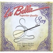 Mey İthalat La Bella 0,20 Uzun Sap Bağlama Takım Tel