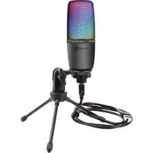 Mey İthalat Dexim DMK003 Rgb Tripodlu Oyuncu ve Yayıncı Mikrofonu