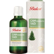 Mey İthalat Balen Çam Terebentin Yağı Çam Terabentin Doğal Bitkisel Uçucu Yağ 50 ml Saç ve Cilt Bakım Yağı