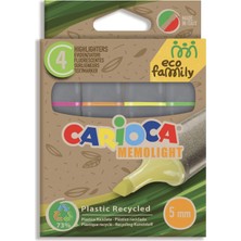 Mey İthalat Carioca Eco Family Fosforlu Işaretleme Kalemi 4'lü 4 Renk