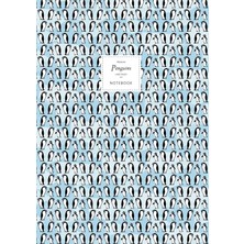 Mey İthalat Penguins Notebook - Lined Pages - A4 - Premium: (Ice Blue Edition) Fun Notebook 192 Lined Pages (A4 / 8.27X11.69 Inches / 21X29.7CM)