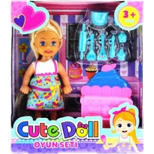 Mey İthalat Cute Doll Mini Bebek Mutfak Oyun Seti