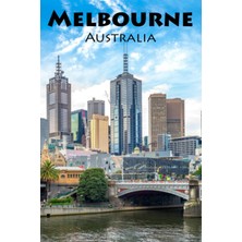 Mey İthalat I Haven't Been Everywhere, But Melbourne Is On My List: A Blank Sketchbook For Artists, Drawing, Doodling, Writing, And Recording Your Travels And ... Travel Lovers.: 100 Pages, 6x9 Matte Finish