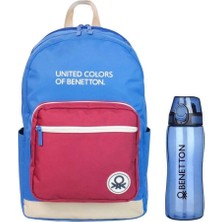 Mey İthalat United Colors Of Benetton Unisex Okul Çanta Seti 1302220,SAKS Mavisi Tek Ebat