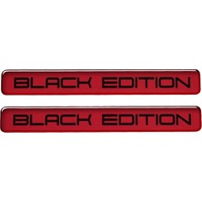 Mey İthalat Black Edition Kırmızı 3D Sticker