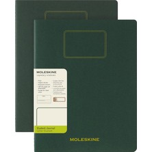 Mey İthalat Moleskine Student Cahier Not Defteri 2'li Set Çizgisiz Xxl Boy Mersin Yeşili