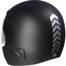 Mey İthalat 2 Adet Sport Kask, Araba Ayna Taş Grisi Kask Sticker
