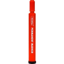 Mey İthalat Yuma Koli Kalemi, Alkol Bazlı Mürekkep, 3 mm Yuvarlak Uçlu, Permanent Marker, Tüm Yüzeyler Için, Suya Dayanıklı, Hızlı Kuruyan, Endüstriyel Kalem (Kırmızı, Adet, 1)