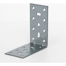 Mey İthalat Mobilya Eşya Dolap Duvara Sabitleme Köşebent Bağlantı Aparatı L Demiri Gönye 40X80X80 mm (25 Adet)