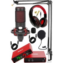 Mey İthalat Midex Central-Rd Pack-2 Stüdyo Kayıt Ekipmanları GLX-700RD Ses Kartı Cxn-30 Stüdyo Mikrofon