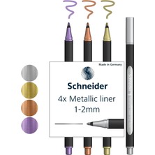 Mey İthalat Schneıder Metalik Lıner 020 1-2mm 4-Lü Set ML02011501