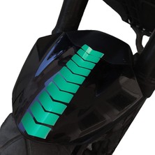 Mey İthalat Ok Tasarımlı Orman Yeşili Çamurluk Kask Sticker
