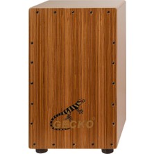 Mey İthalat Gecko CL10ZB Zebra Wood Tap-Birchwood Body Cajon