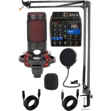 Mey İthalat Midex Cxn-30 Paket-2 +48V Mikserli Condenser Mikrofon Stand Seti