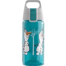 Mey İthalat Sıgg - Viva One Disney Buz Kraliçesi Olaf Içecek Şişesi, Sızdırmaz, Bulaşık Makinesinde Yıkanabilir, Bpa Içermez, Spor, Açık Mavi, 0,5 L