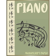 Mey İthalat Independently Published Beginner Piano Sheet Music: Piano Manuscript Paper Wide Staves For Musicians, Composers, And Songwriters | A Large Grand Staff Music Notebook