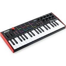 Mey İthalat Akai Professional Mpk Mini Plus USB Mıdı Klavye Controller, 37 Mini Tuş, 8 Mpc Pedi, Sıralayıcı, Mıdı/cv/gate G/ç, Müzik Prodüksiyon Yazılımı Dahil