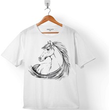 Kendim Seçtim At Silüet Fotoğrafı Horse Horses Rıdıng Heart 2 Çocuk Tişört