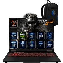 Asus Tuf Gaming A16 Amd Ryzen 7 260 80 GB Ddr5 4 Tb SSD Rtx 5060 8gb 16'' Wuxga IPS 165Hz Windows 11 Pro Gaming Laptop FA608UM-RV131RNP28