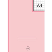 Mey İthalat Independently Published A4 7mm Squared - Pink: Exercise Books A4 Lined, Grid Paper Notebook For Math, Science, Graph, Writing Pad 100 Pages