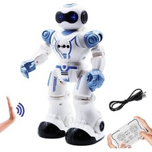 Scntoys Oyuncak 16 Fonksiyonlu Şarjlı Uzaktan Kumandalı Akıllı Robot Sesli Işıklı Programlama Dans Moonwalk Robot